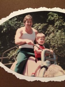 John Madden and dad ride